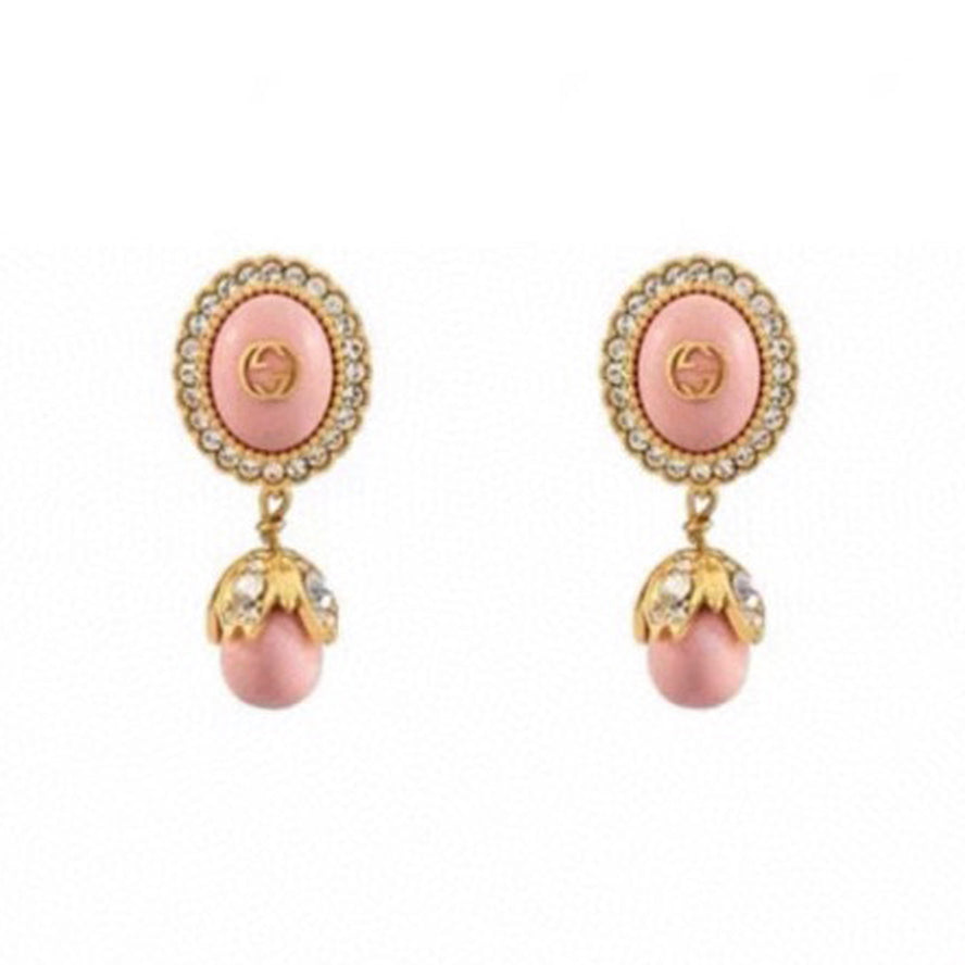 Gucci Double Pearl 18K Gold Earrings
