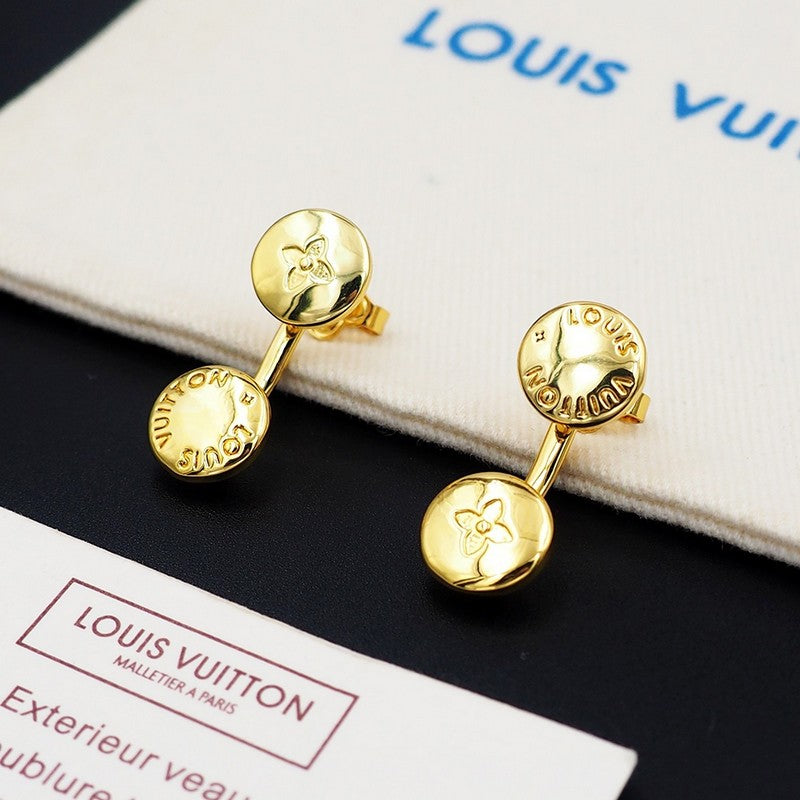 Louis Vuitton Studs 18K Gold Earrings