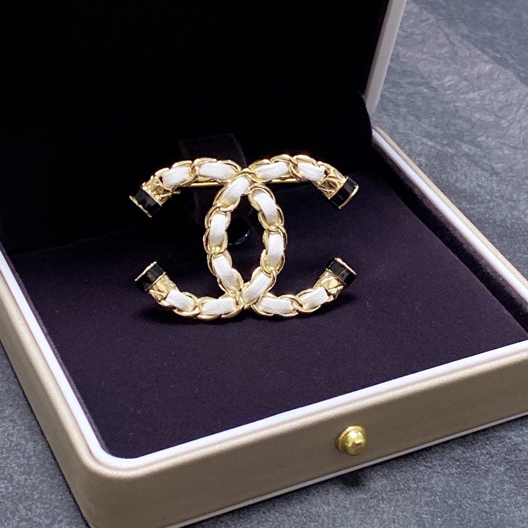 Chanel Pearl 18K Gold Brooch