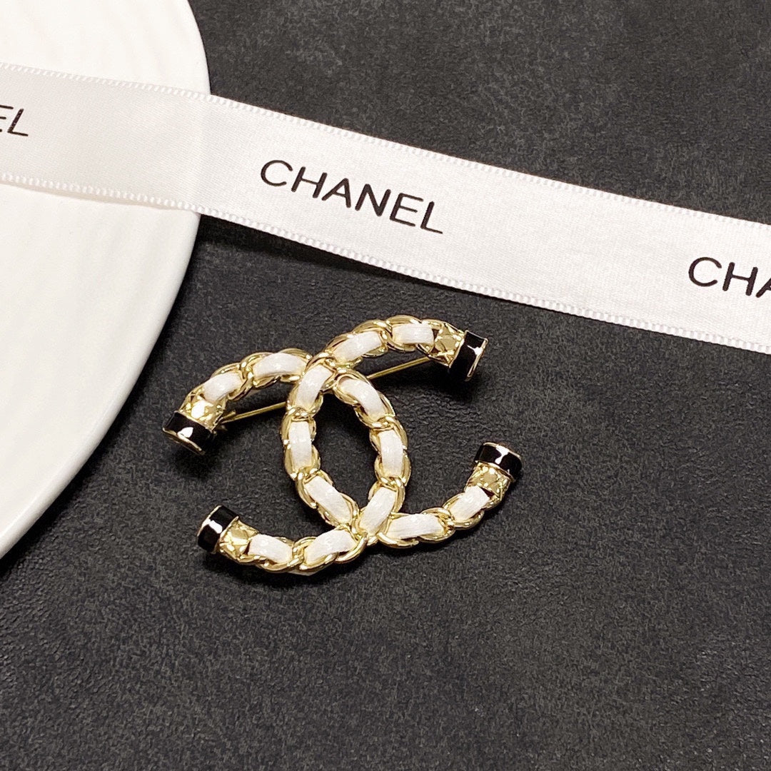 Chanel Pearl 18K Gold Brooch