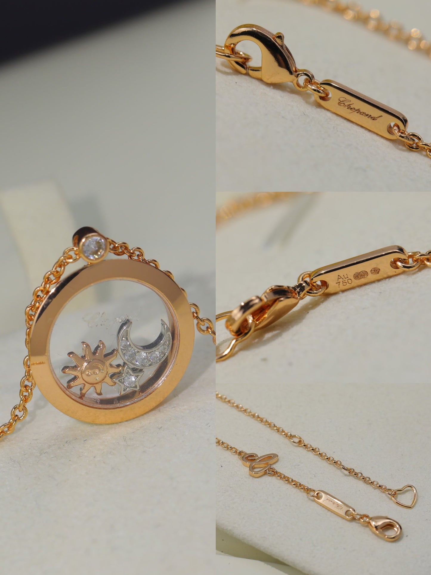 Happy Diamonds Pendant 18K Gold Necklace