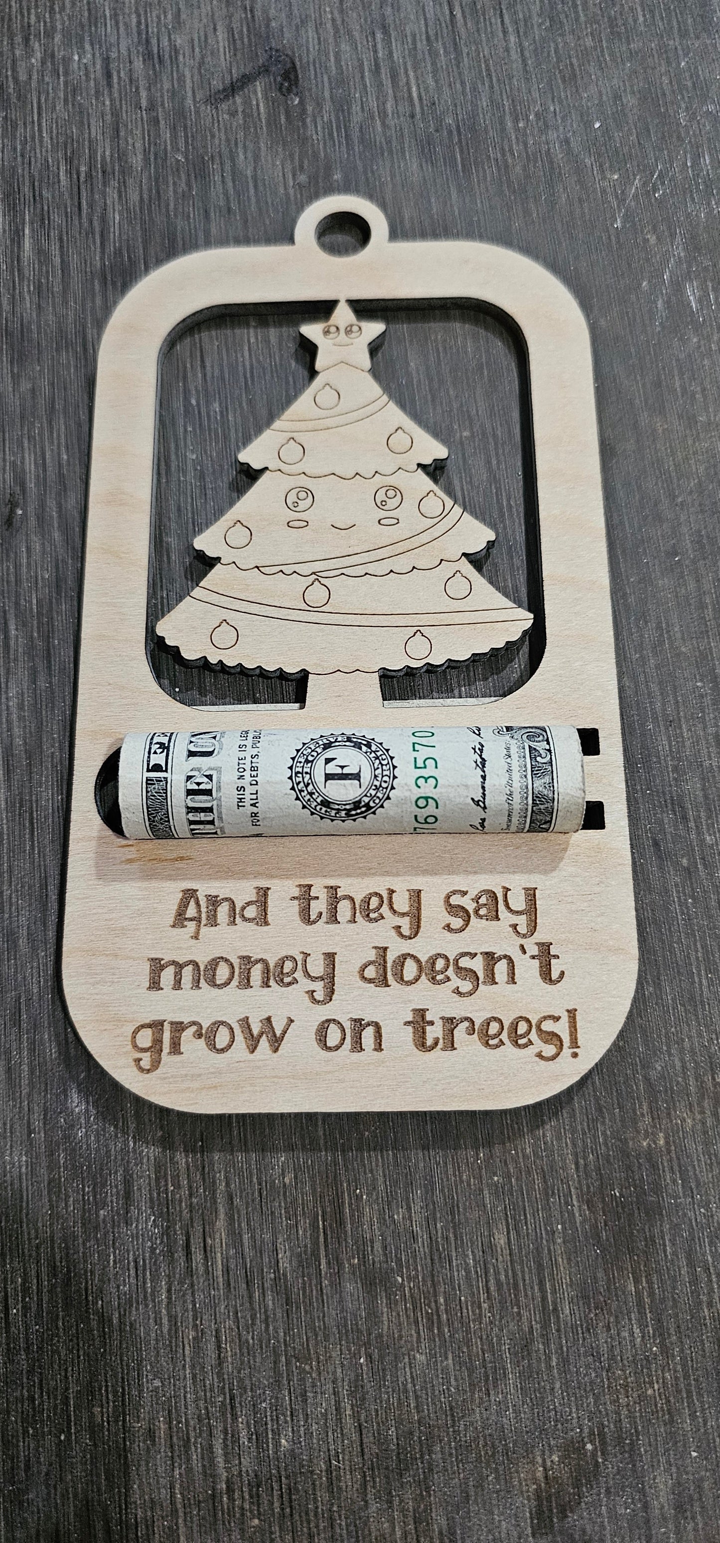 Christmas Cash Ornament- Christmas Tree